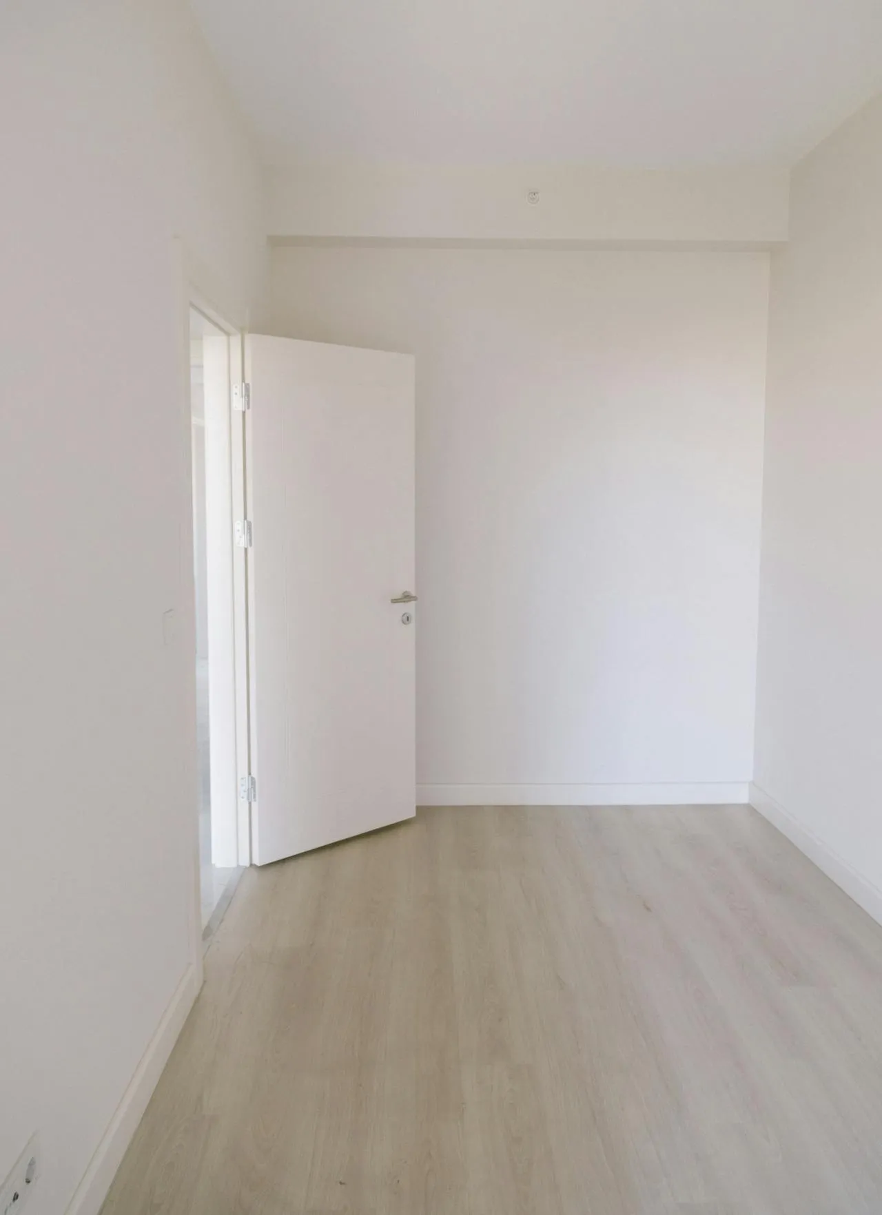 Gleaming hardwood floor after cleaning